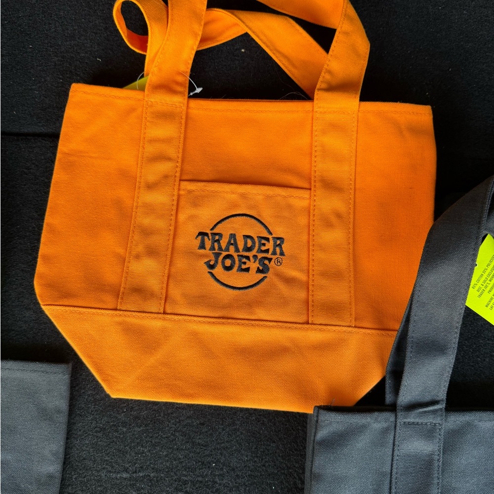 Trader Joe's Orange Tote Bag